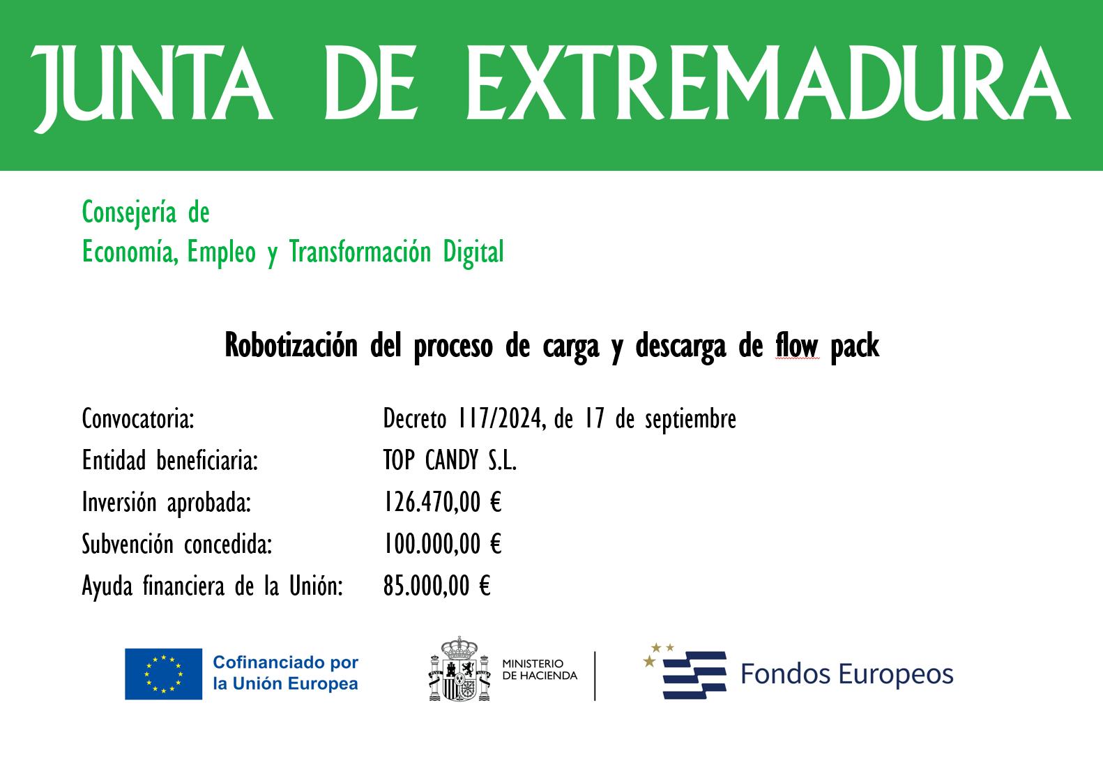 Junta de Extremadura - Cofinanciado por la Unión Europea
